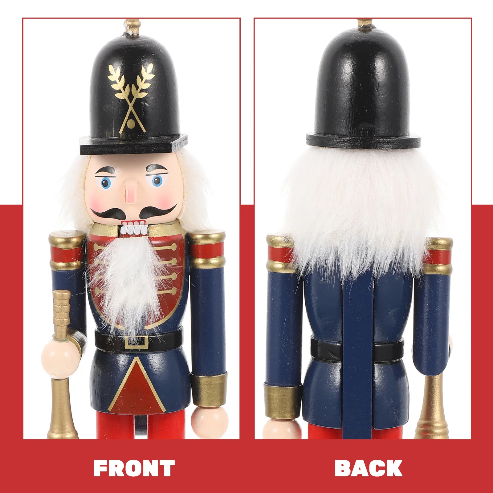 

Xmas Wood Nutcracker Decoration Traditional Craft Living Room Car Festival Gift Christmas Nutcracker Figure Xmas Table Ornament
