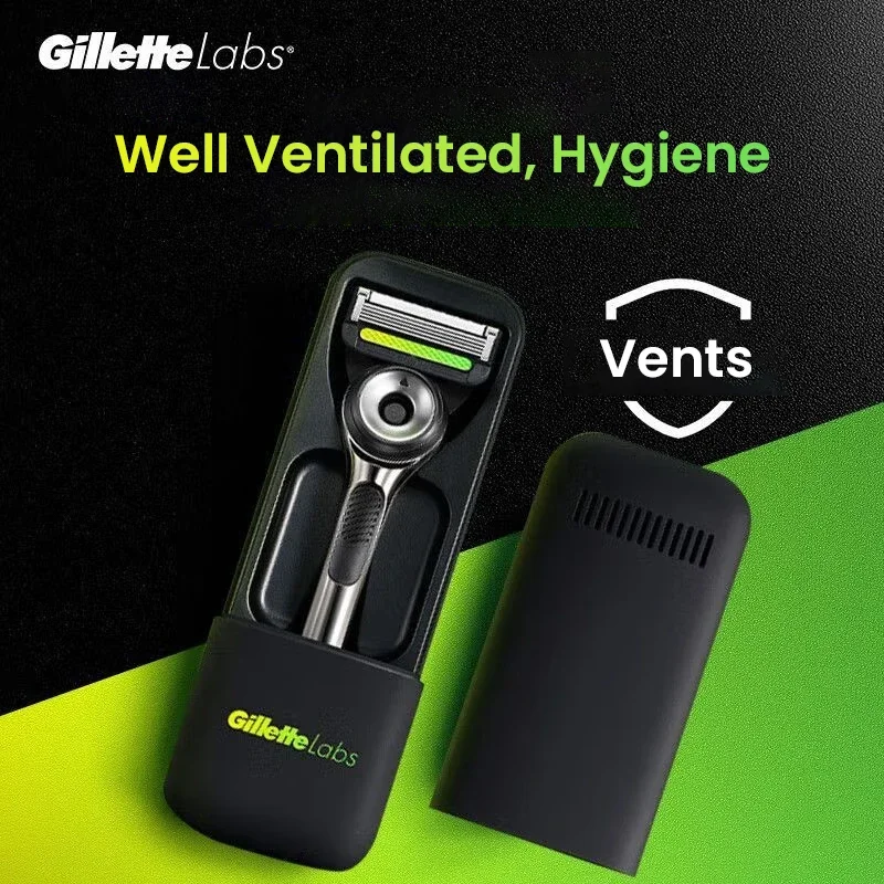 Дорожный чехол Gillette Labs для бритв, портативный пыленепроницаемый чехол для бритвы, дорожный ящик для хранения, совместимый с бритвами Gillette Labs