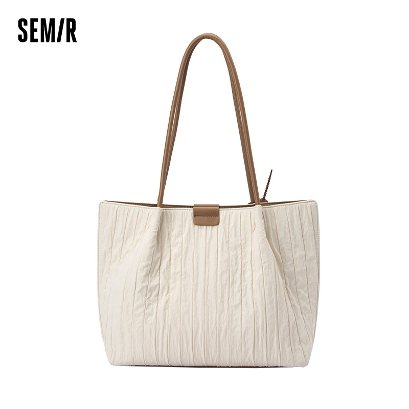 Semir Tote Bag Women 2024 New Relaxed Atmosphere Handbag Fashion Large Capacity Commuter Shoulder Bag