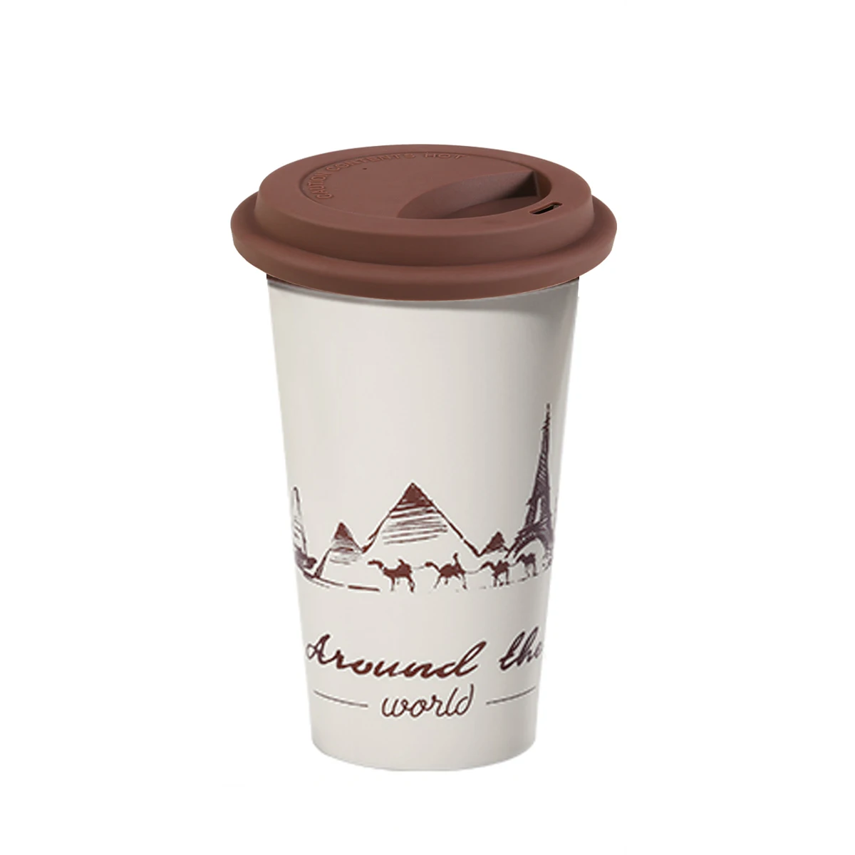 

4 Pcs Coffee Cup Lid Silicone Mug Cover Replacement Travel Dustproof Drink Hole Air Intake Suitable Ceramic Glass Plastic