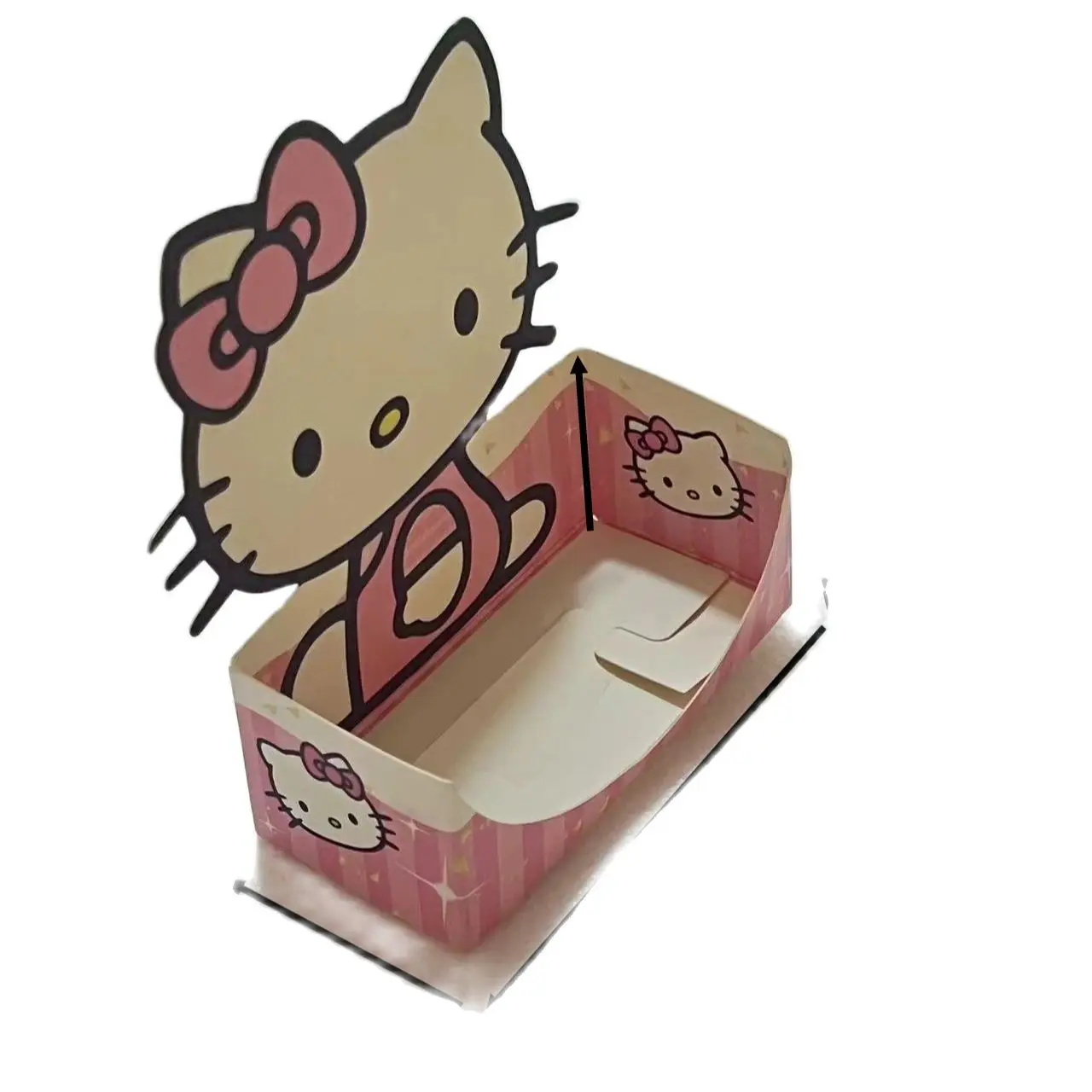 600 pcs Mini Ki tty packaging paper box for waffle maker use Cake packaging cardboard box