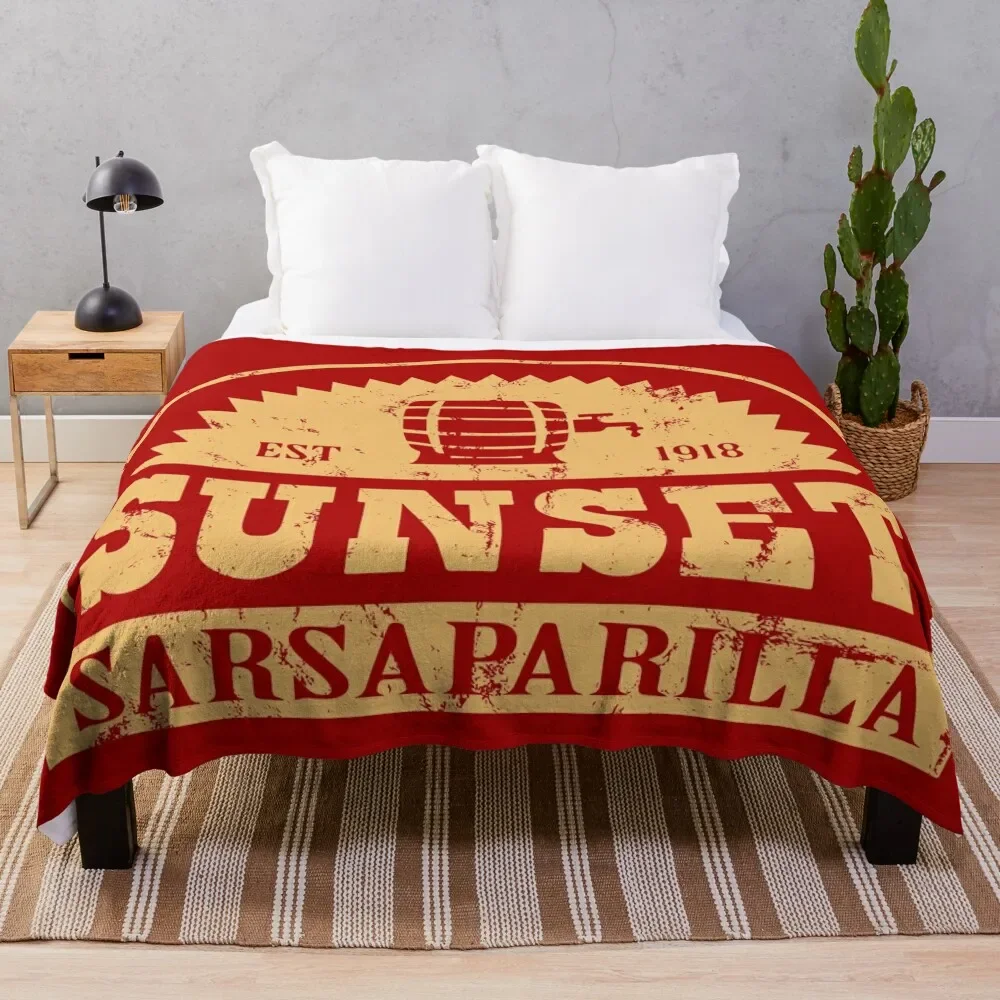 

Sunset Sarsaparilla Throw Blanket Comforter Luxury Thicken Blankets