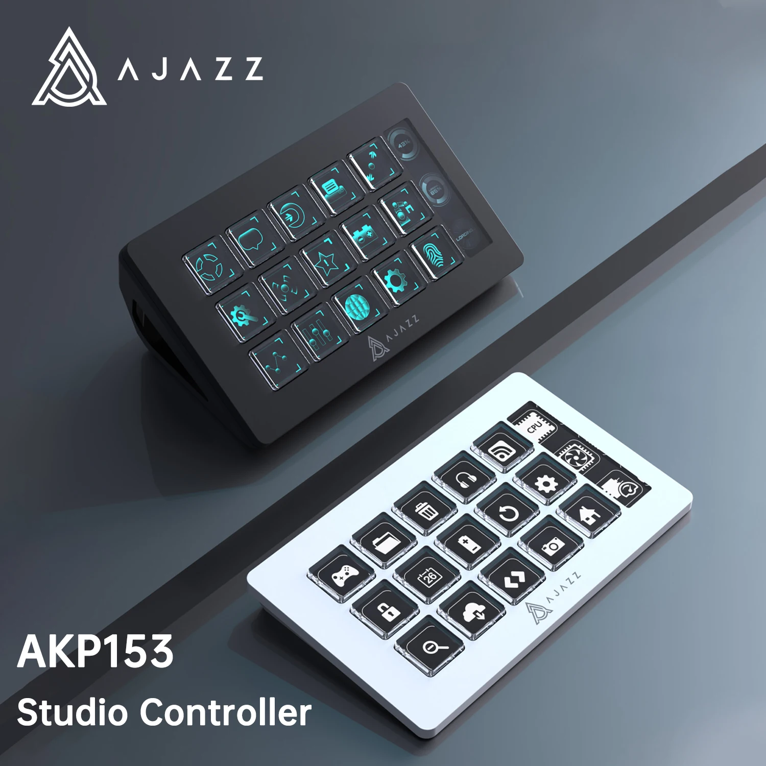 

AJAZZ AKP153E-английская версия-настольный помощник, консоль, панель, контроллер, торговля, живая настройка, программируемая клавиатура быстрого доступа