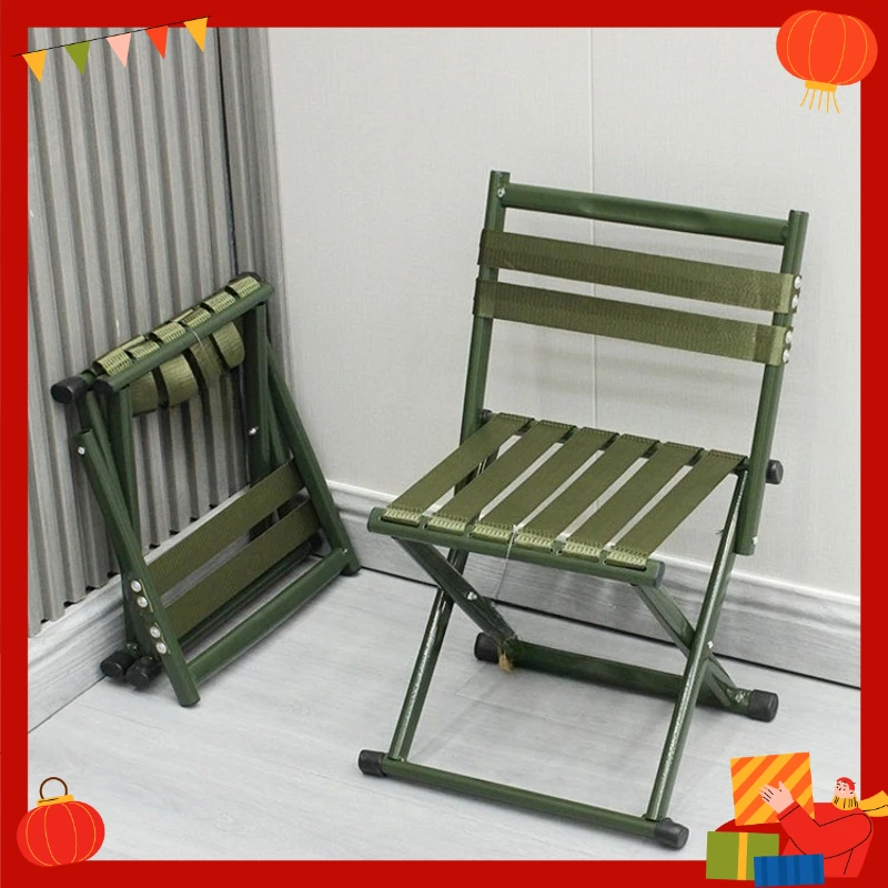 

Портативный складной стул с утолщенными трубами для кемпинга и рыбалки