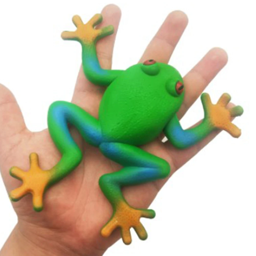 Juguete de rana, juguete para aliviar el estrés, juguete sensorial para apretar, juguete elástico para niños autistas, ansiedad para regalos de fiesta de cumpleaños