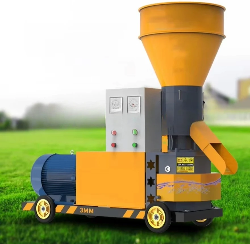 Pellet Mill Feed Food Pellet Making Machine for Grain Fish Chicken Pig Poultry Customized Electric Rotary Animal Feed Granulator