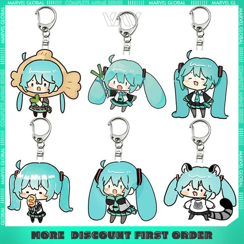 

5cm/1.9in Acrylic Keychain Anime Peripheral Cute Girl Creative High-value Key Pendant Ornament Collection Gift for Boy Accessory