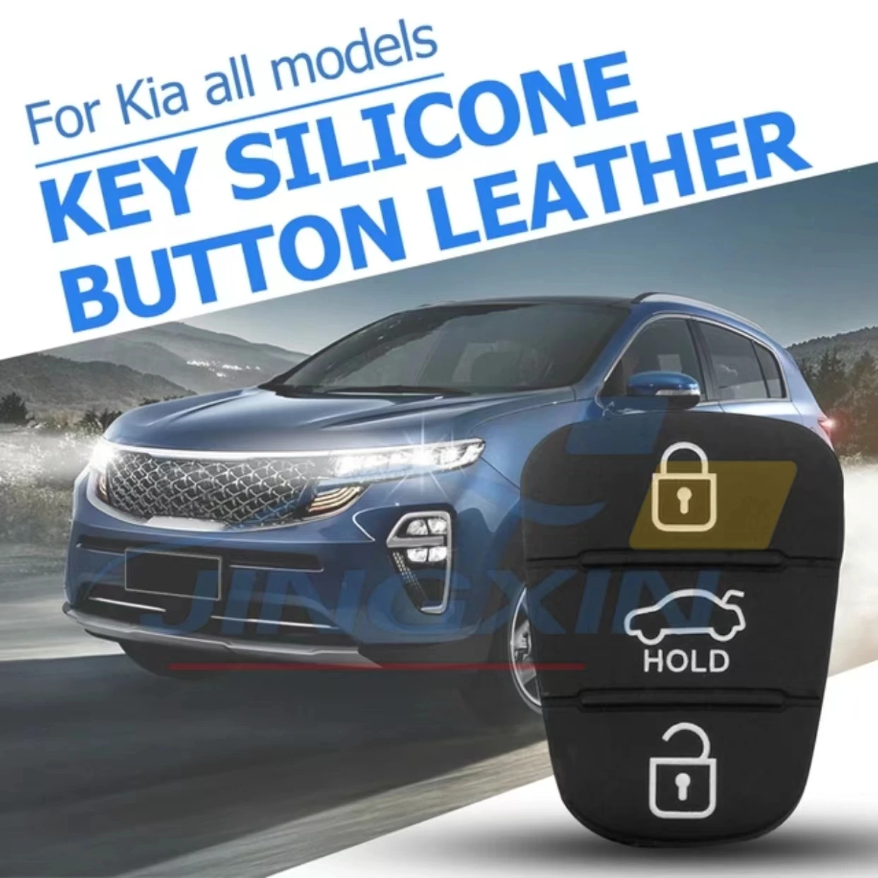 

Replacement 3 Button Rubber Pad Key Shell For Hyundai I10 I20 I30 IX35 Kia K2 K5 Rio Sportage Flip Remote Car Key Fob Case Cover