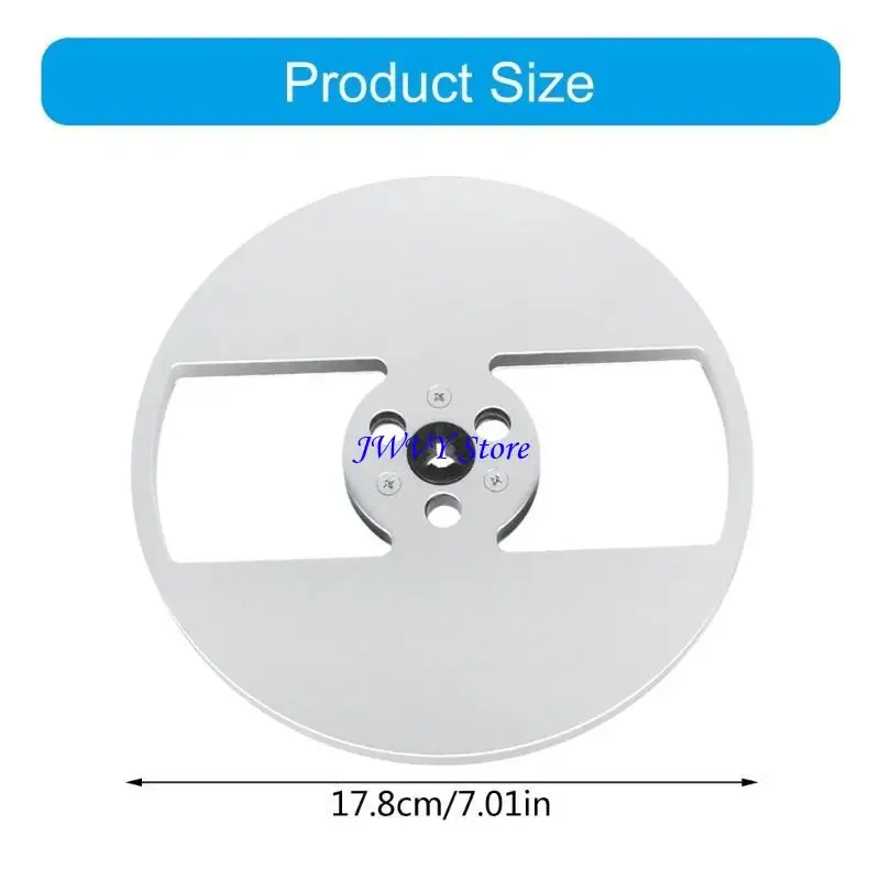 573A Professional 7inch Aluminum Sound Deck Reel for 1/4 Tape Recorders Takeup Reel