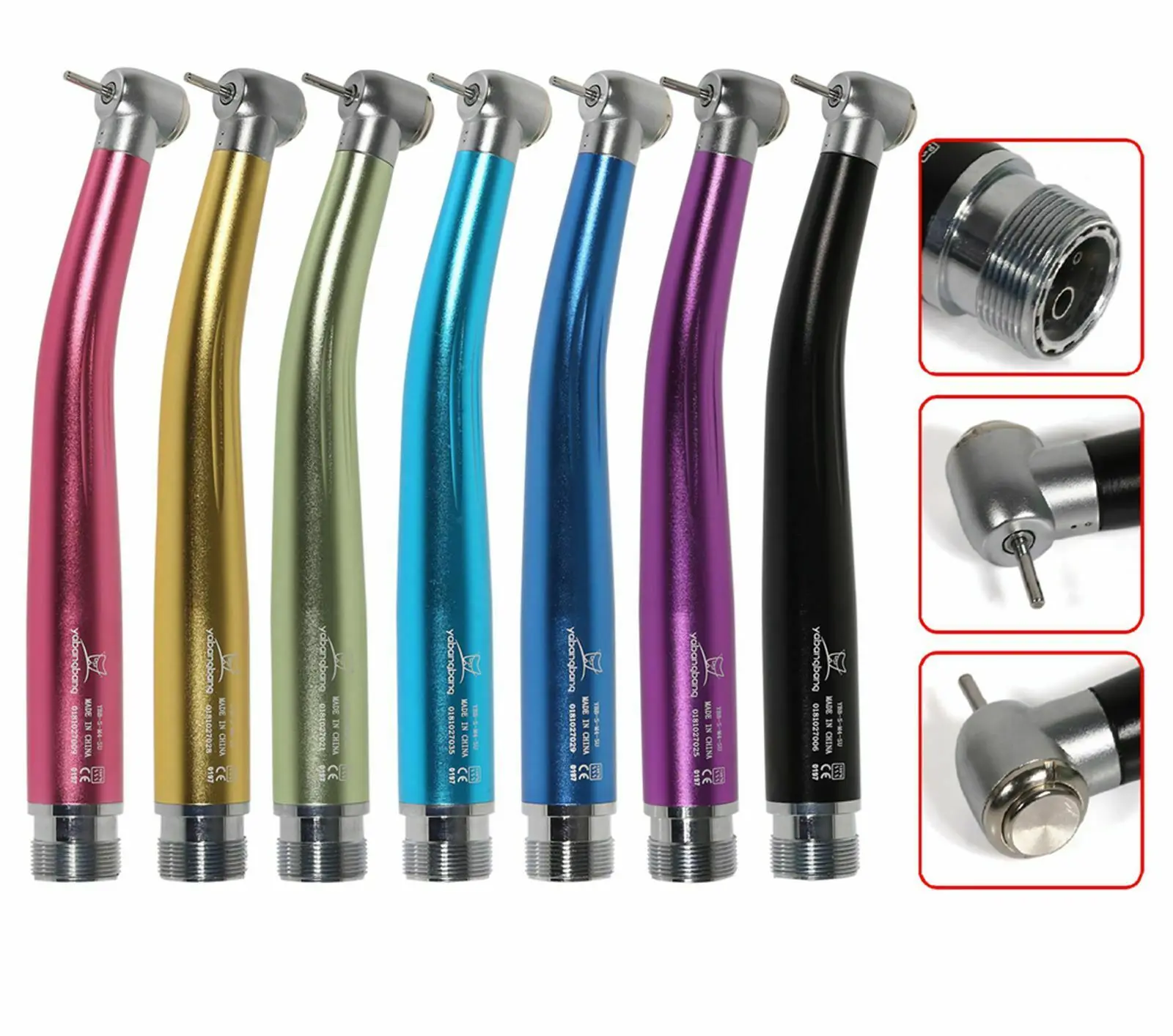 7 Colors NSK Pana Max Style Dental High Speed Turbine Standard Head Handpiece Push Button 2Hole