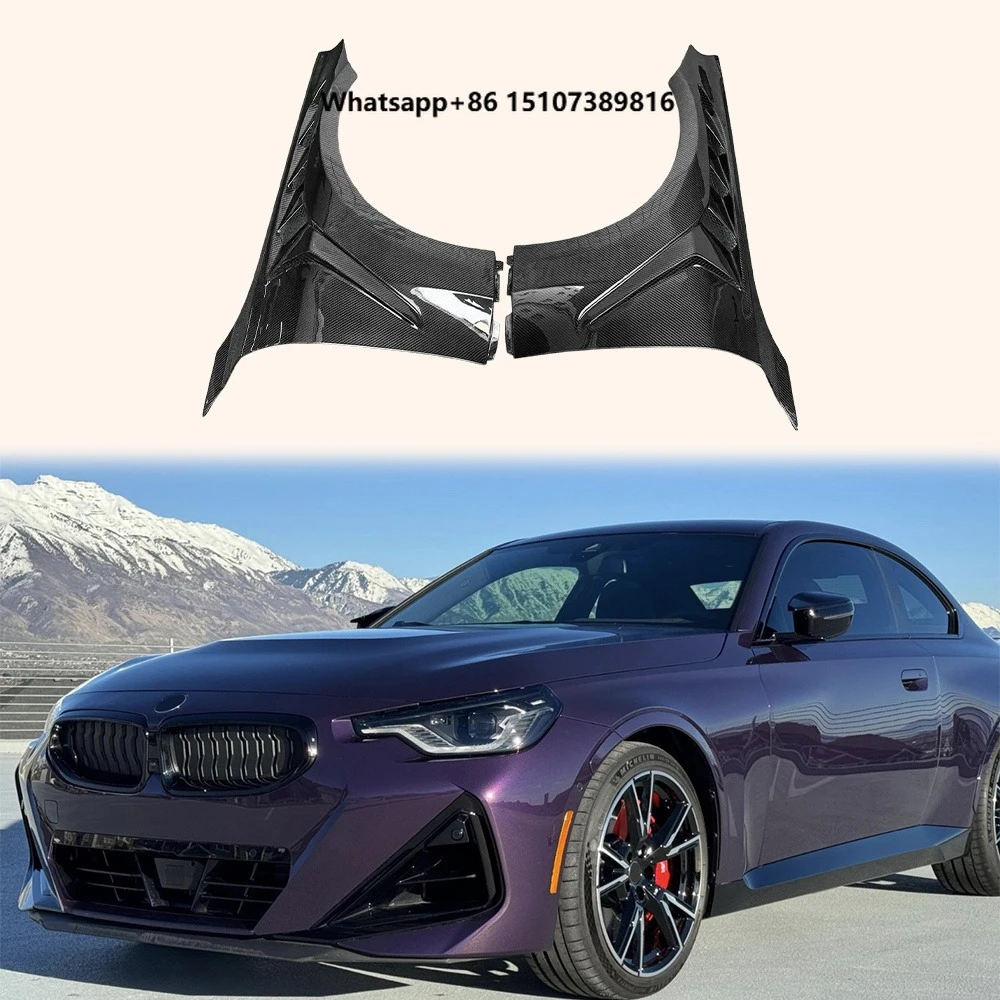 For 2 Series G42 Coupe 2022-24 Carbon V2 Style Front Side Vented Fender Pair