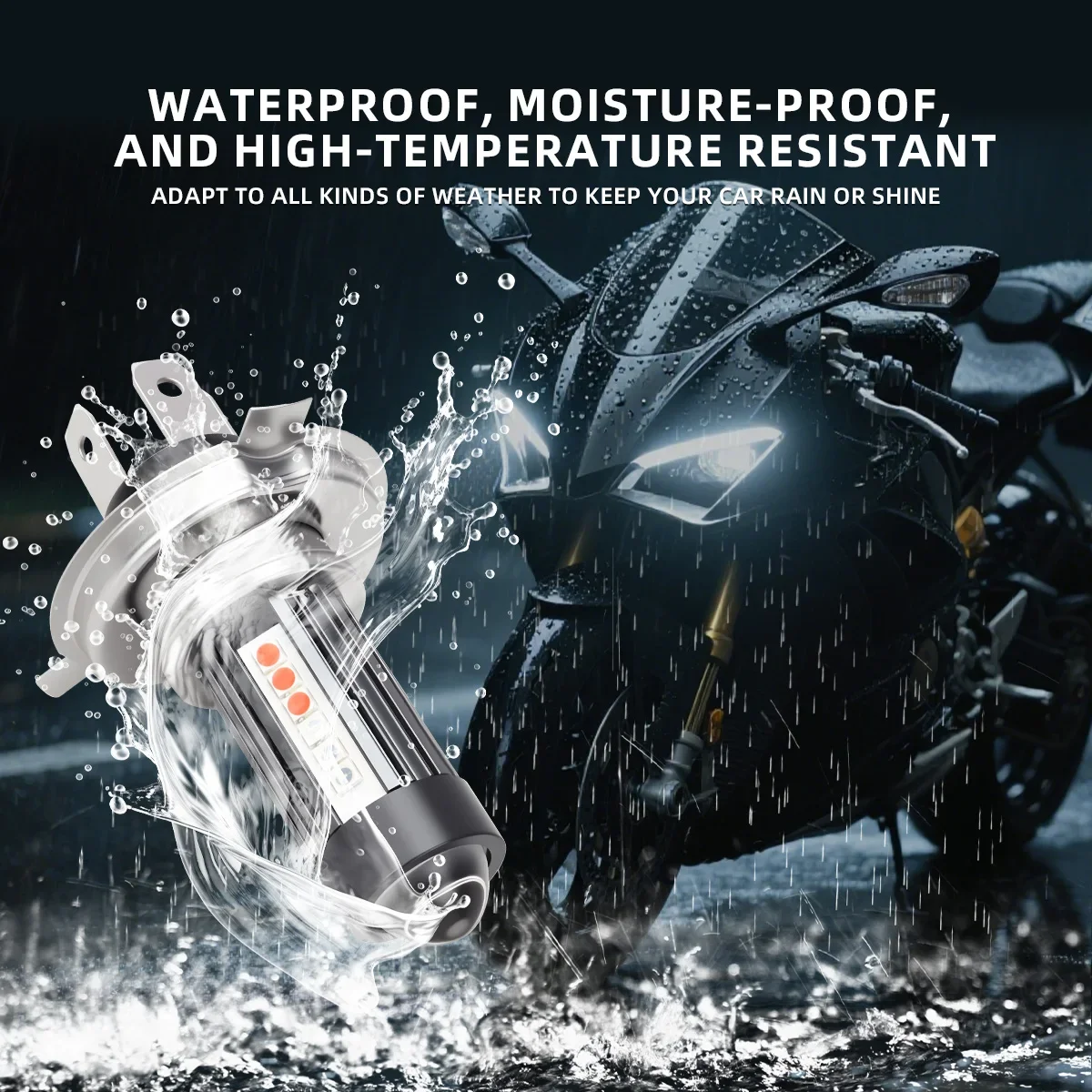 1 قطعة H4 BA20D H6 P15D T19 أربعة ألوان LED دراجة نارية المصابيح الأمامية 12 فولت 3570 أداة ضوء السوبر مشرق موتو بدوره مصباح إشارة