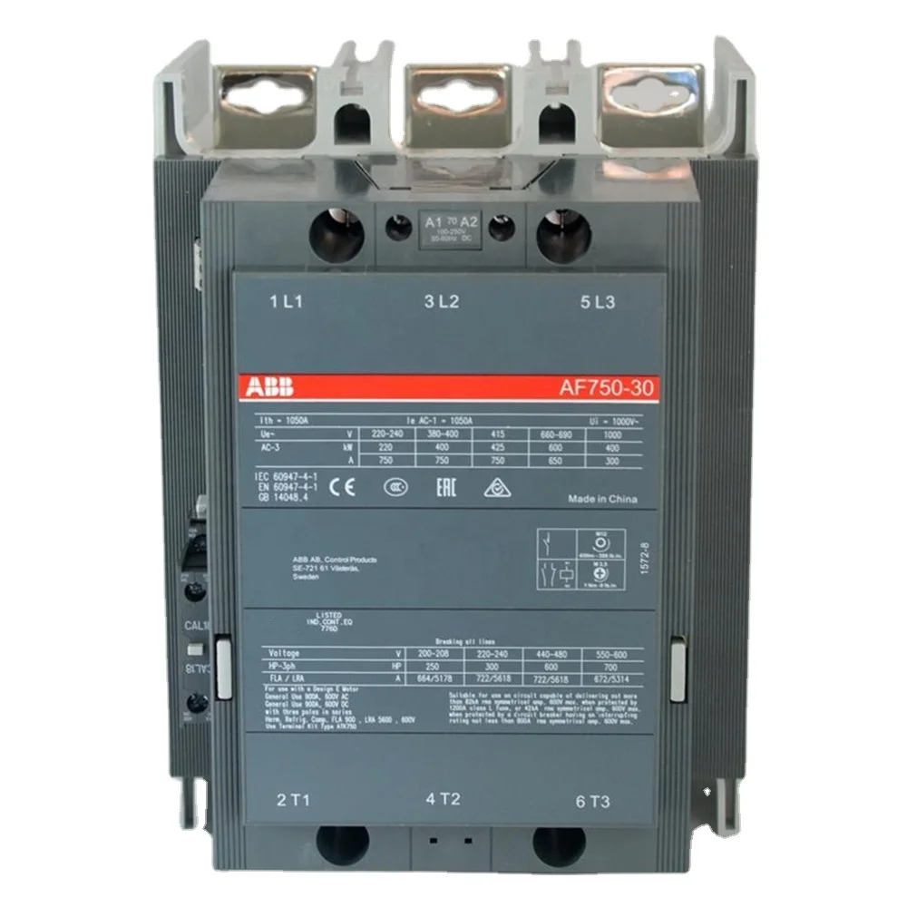 

Asea Brown Boveri AF Series 3P 190A 1SFL487002R1311 AC/DC Contactor AF190-30-11-13 100-250V50/60HZ-DC