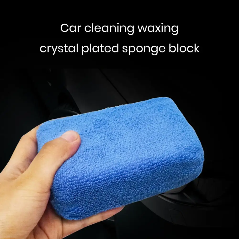 

8Pcs Microfiber Car Waxing Sponge Towel Soft Water Absorbent Waxing Sponge Sealant Conditioner Application Auto Polishing Sponge