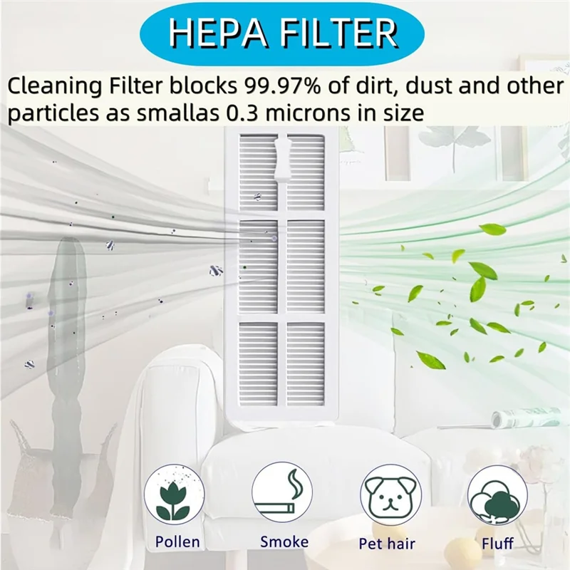 A02V-Für Narwal Freo Ersatzset – Rollenbürste, HEPA-Filter, Seitenbürsten im Lieferumfang enthalten, Roboterstaubsaugerzubehör