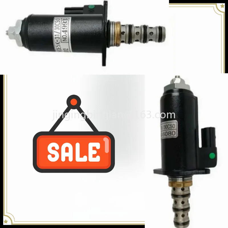 Factory direct sales of 30C50-102 suitable for SK200-8 hydraulic pump solenoid valve,  excavator general solenoid valve