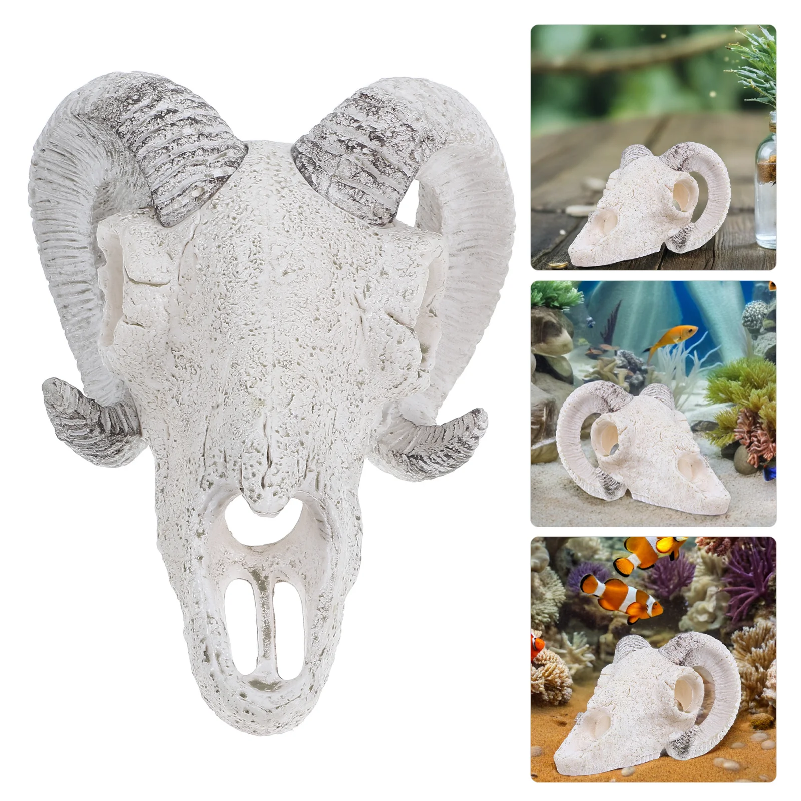 

Simulation Bull Resin Hideout Reptile Tank Hideout Decorations Cave For Aquarium Reptile Tank Fish Habitat Decor Terrarium