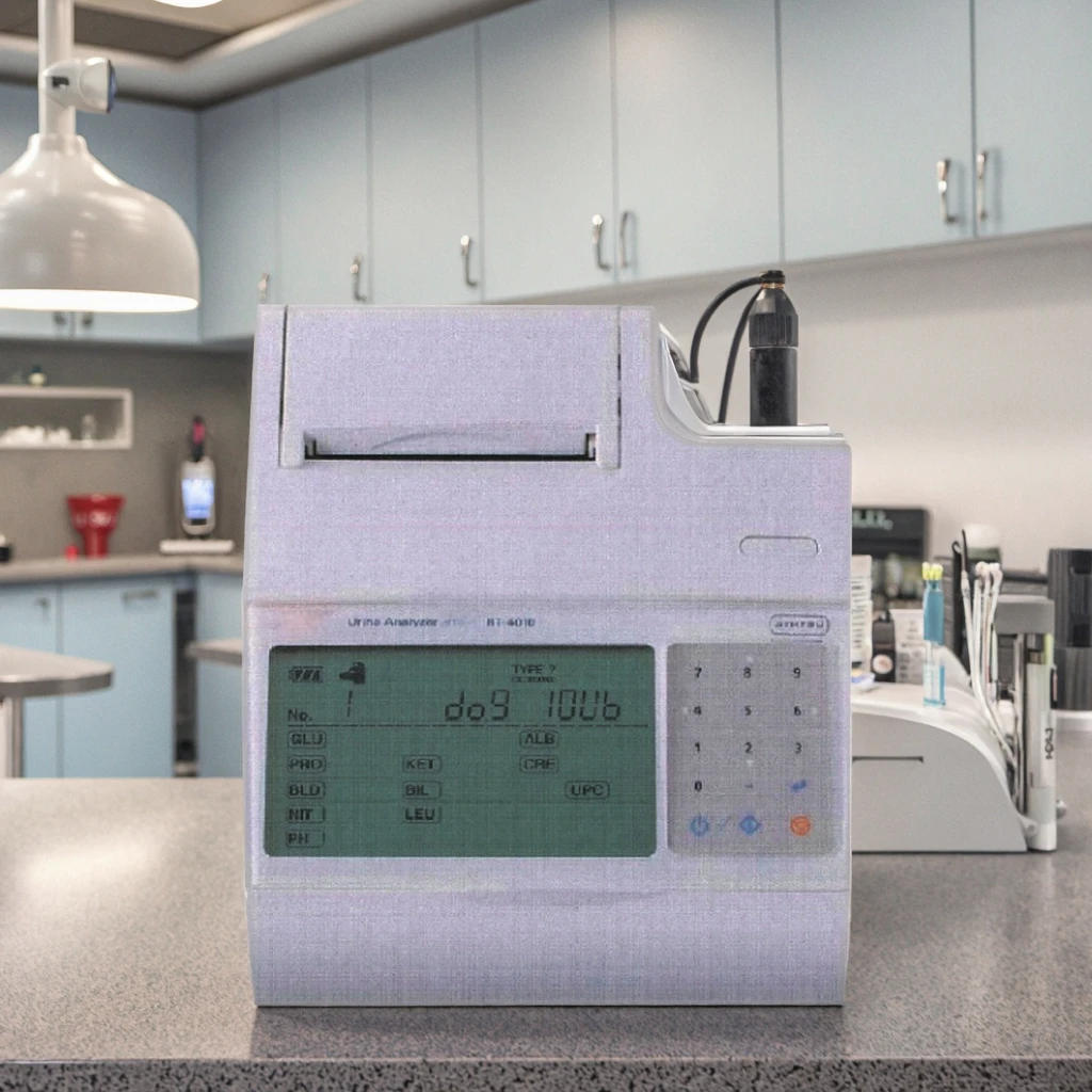 Veterinär-Urinanalysegerät Diagnostisches Equipment mit CE-Zertifizierung Klasse II Eingebauter Akku für Tiergesundheitspflege
