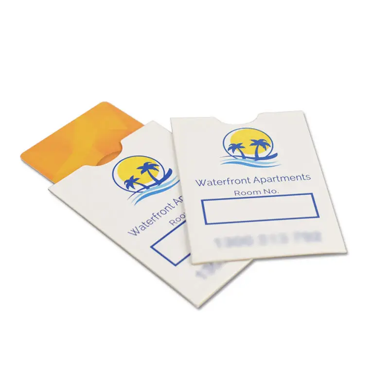 printing factory supply directly Good quality custom key card sleeve hotel keycard holder envelop