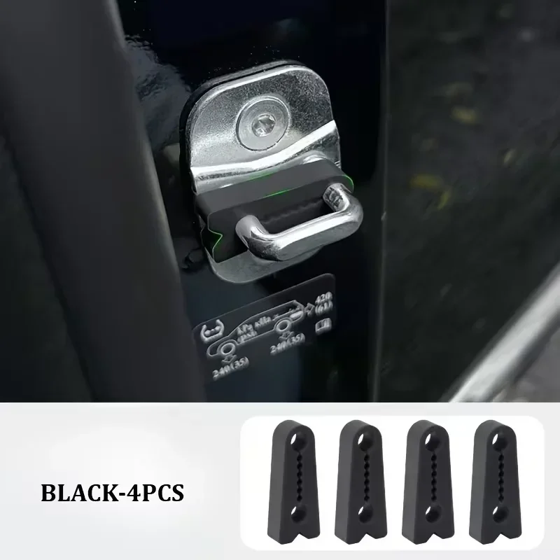 4Pcs Universal Car Door Shock Absorber Buffer Pad Soundproof Deadener Anti Vibration Damper Cushion for Most Car Auto Accessory