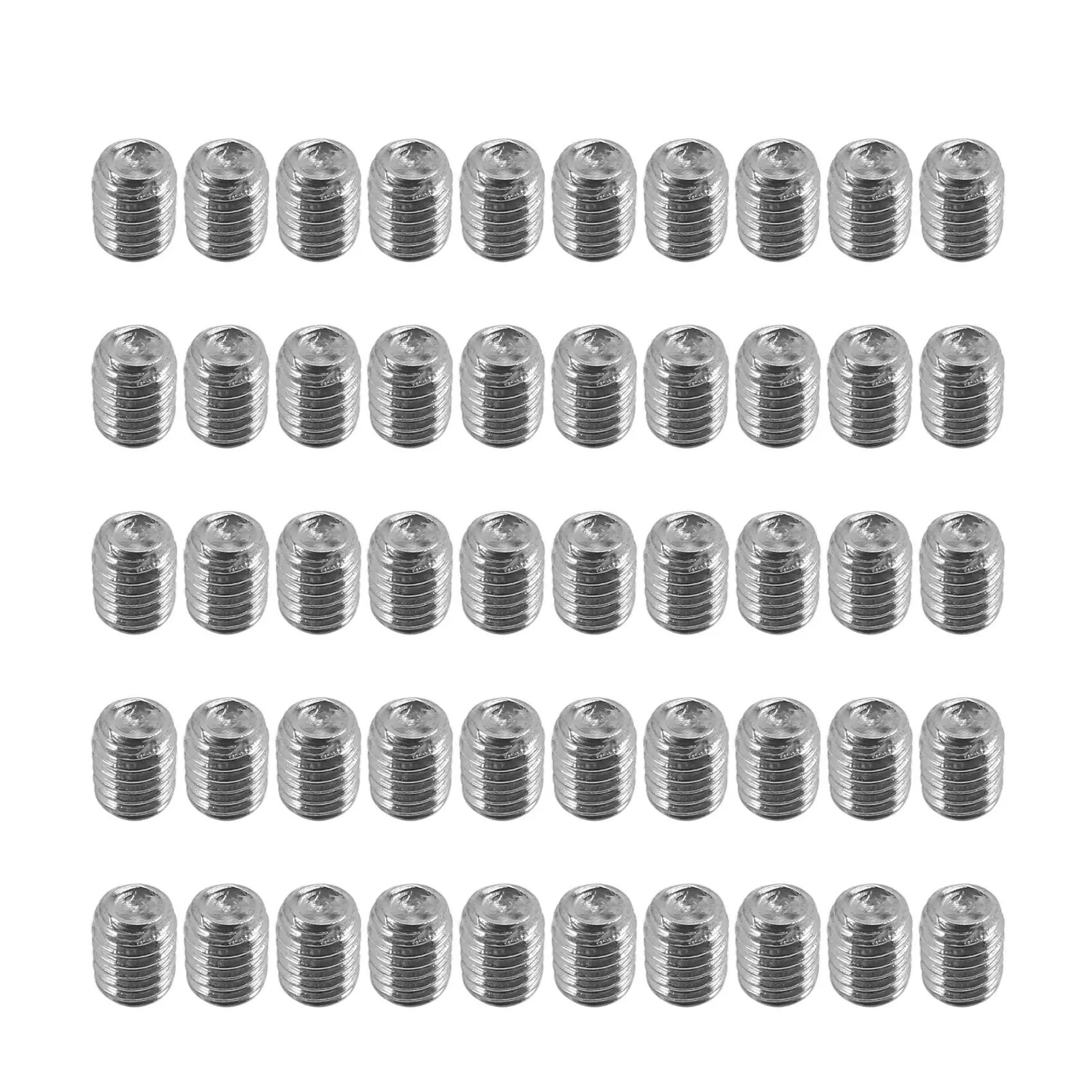 50Pcs M2.5 x 3mm Stainless Steel Hex Socket Set Grub Screws Headless Cup Point