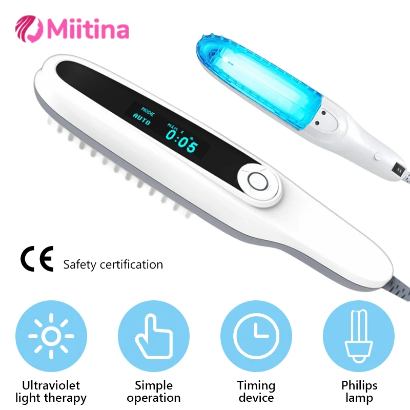 Professional Treatment for Psoriasis Vitiligo Rose Bran Psoriasis Eczema Cosmetic Instrument UV Phototherapy Device Skin Care