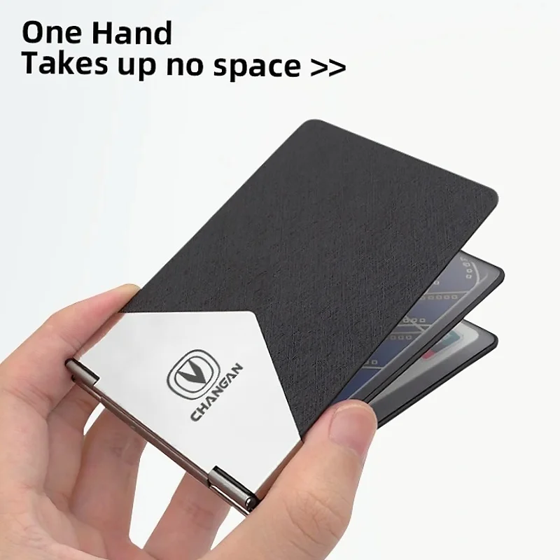 Car Document Holder Auto Card Wallet Driver License Cover For Changan CS75 PLUS CS55 PLUS UNI‑S Eado Plus CS35 PLUS Alsvin PLUS