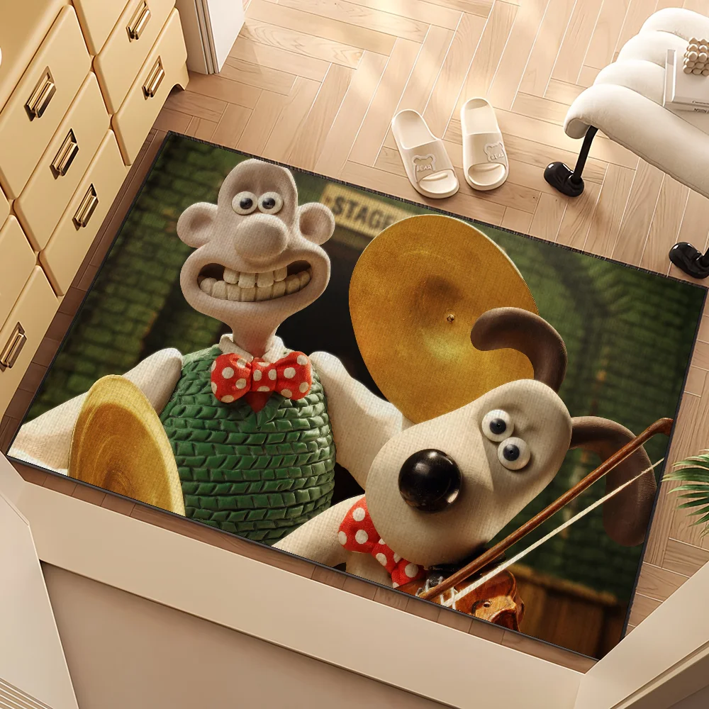الكرتون W-Wallace و G-Gromit سجادة باب ترحيب عدم الانزلاق الطابق غرفة نوم المطبخ حمام شرفة المدخل البساط ديكور المنزل السجاد