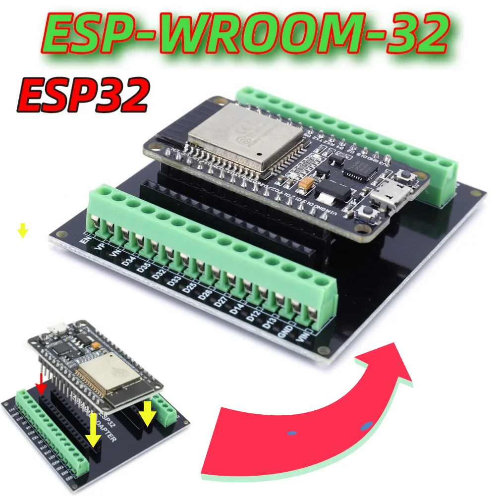 와이파이 블루투스 모듈 호환 개발 보드 확장 보드, ESP32, NodeMCU-32S Lua, 30 핀 확장 보드