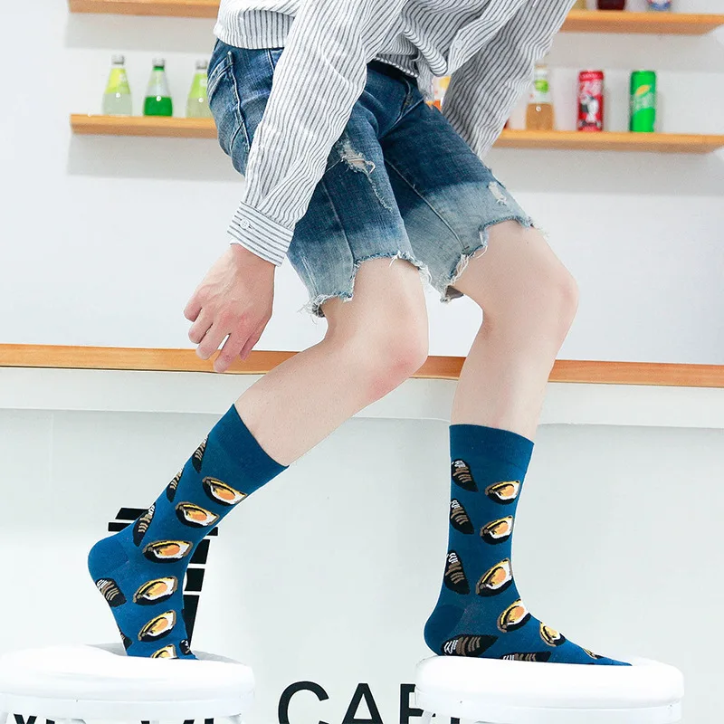 Adult trendy socks for spring and autumn, trendy socks for men and women, ins sweat absorbing and odor proof trendy socks, mid image 4