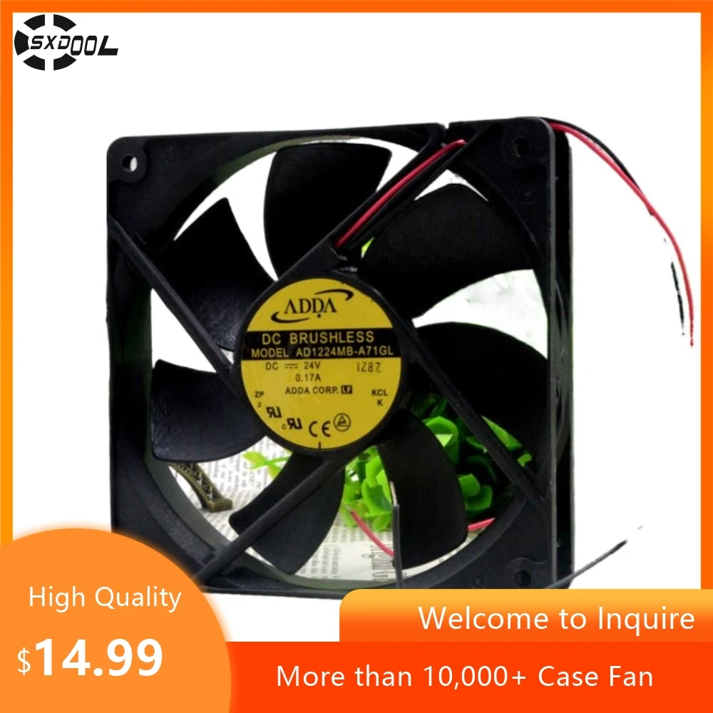 

120mm 12CM 24V Fan for ADDA AD1224MB-A71GL 12025 0.17A, Efficient Converter Cooling Fan