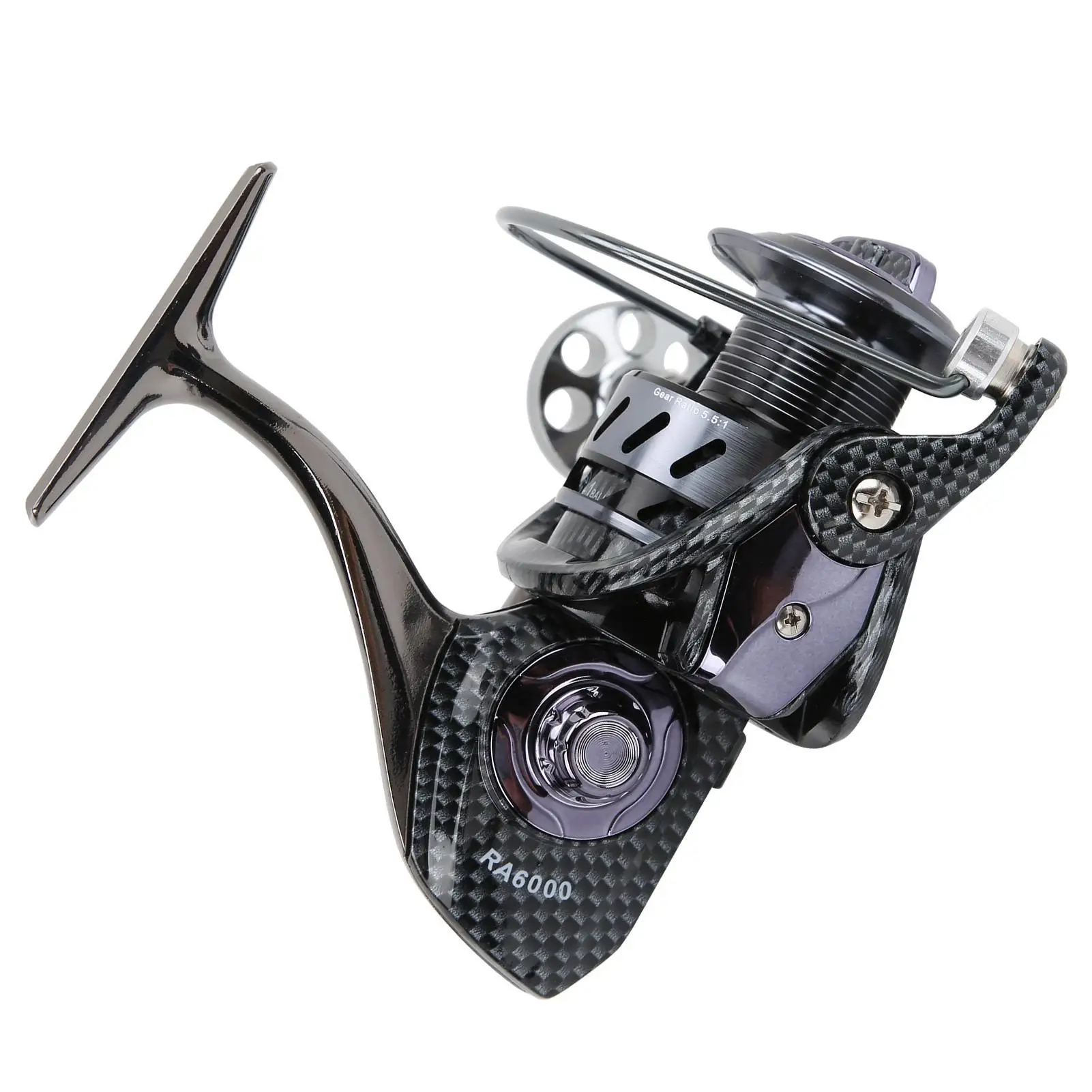 High-Speed 13+1BB Metal Fishing Reel 5.5:1 Gear Ratio RA6000/4000 Tackle for Anglers