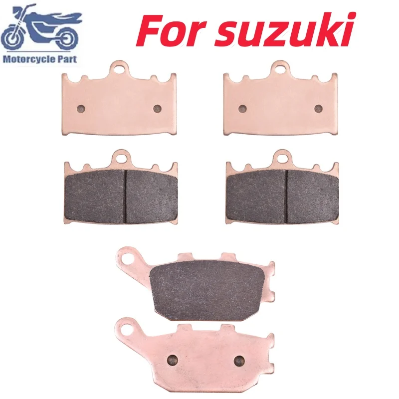 Pastilhas de freio dianteiro e traseiro sinterizadas de cobre para motocicleta, para SUZUKI GSF1200 GSF1250 GSF650 GSX1250 GSX650 SV1000 GSF GSX 1200 1250 650