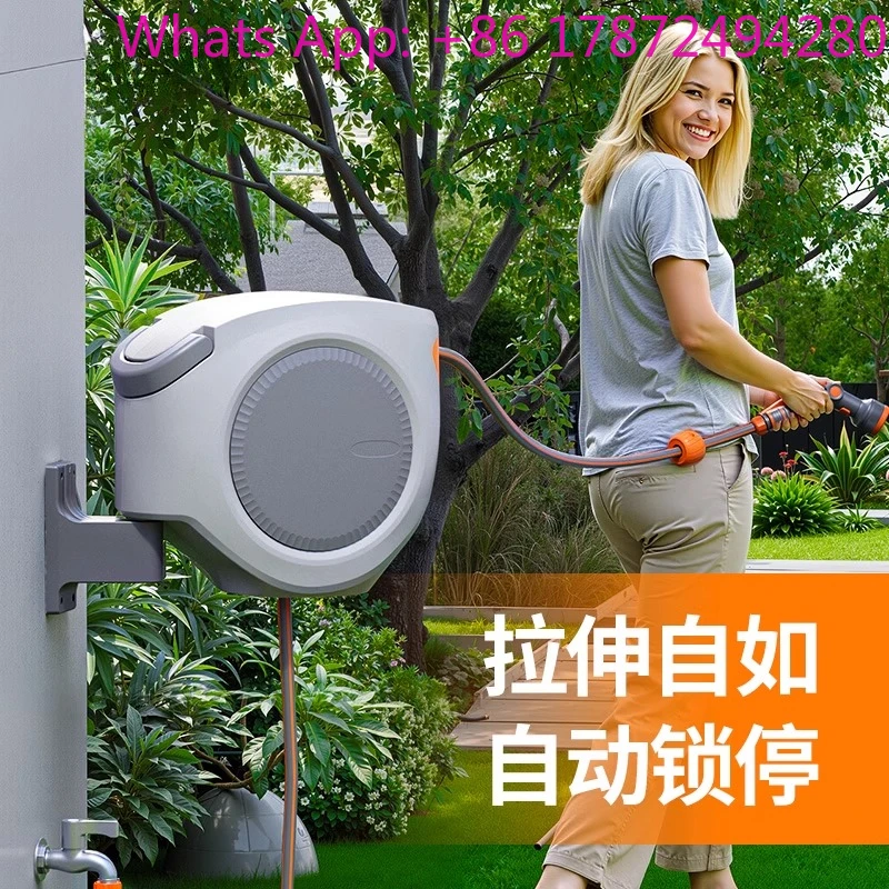 Automatic tube collection watering artifact watering flowers high pressure car wash water