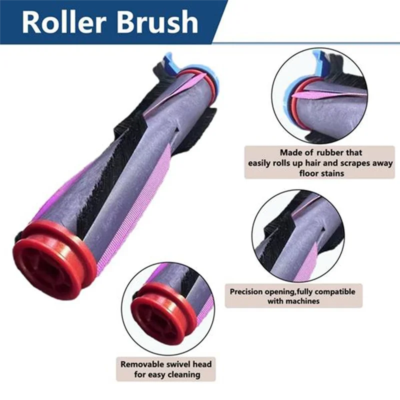 

【Berserkk】Для Shark RV2820ZE AV2820AE AV2800ZE RV2820YE AV2820S AV282BVEUS Вакуумная основная боковая щетка Пенопластовый первичный фильтр Швабра