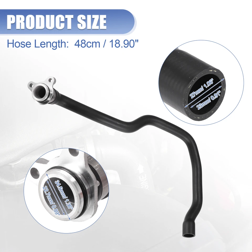 【⑤】 UXCELL NO.11537550062 Heater Hose Radiator Expansion Tank Pipe for
