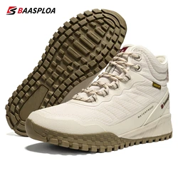 Baasploa Winter Women Sneakers Plush Warm Snow Boots Non-Slip Waterproof Shoes Women Outdoor Boots Walking Shoes