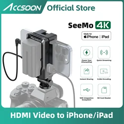 Accsoon Seemo 4K iPhone ipad Charging SD Reader H.264 Recording Sharing Video Live Streaming Capture HDMI to IOS Device Monitor