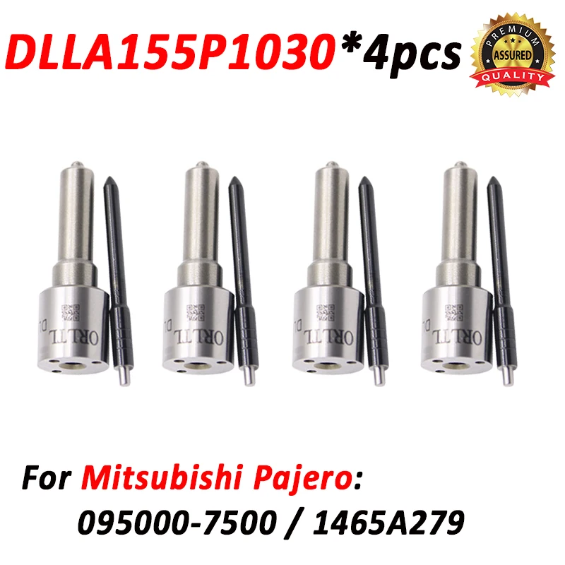 

4pcs DLLA155P1030 Diesel Fuel Injector 1465A279 Nozzle DLLA 155 P 1030 for Mitsubishi Pajero 095000-7500