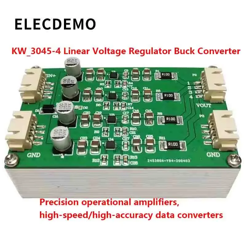 LT3045 Ultra-Low Noise LDO Linear Regulator Module, 4x Parallel High Current, 5V/9V/12V/15V Output, RF Power Supply Board DIY