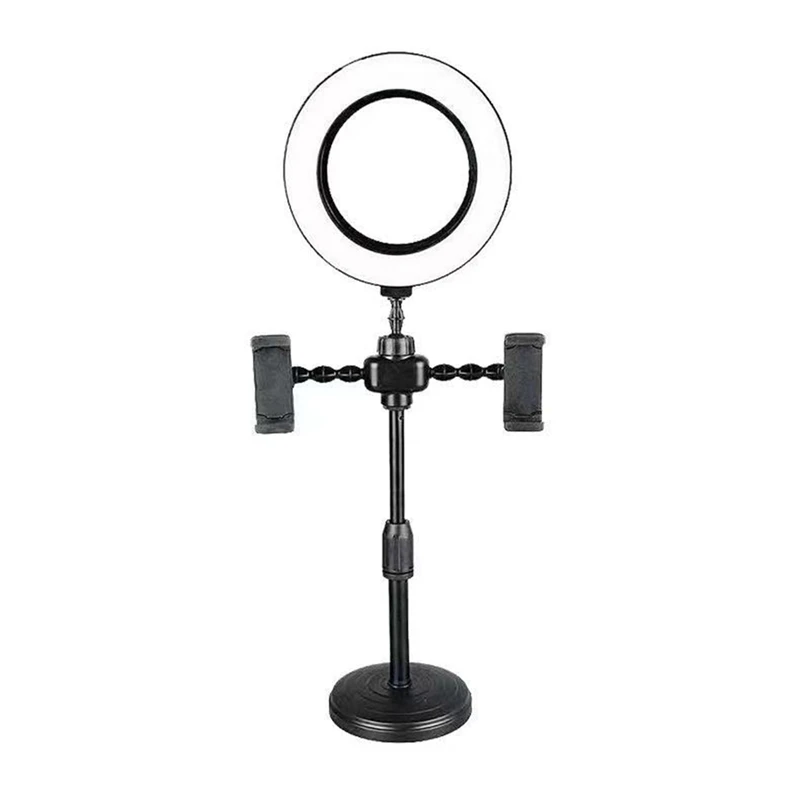 4 In 1 Live Stand Live Voice Professional LED Ring Light Lamp Mobile Phone MIC Stand Holder Light Live Streaming