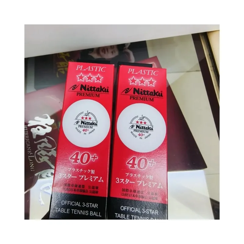 

3/6pcs Nittaku ITTF Approved 3-Star PREMIUM 40+ Table Tennis Balls Plastic Balls