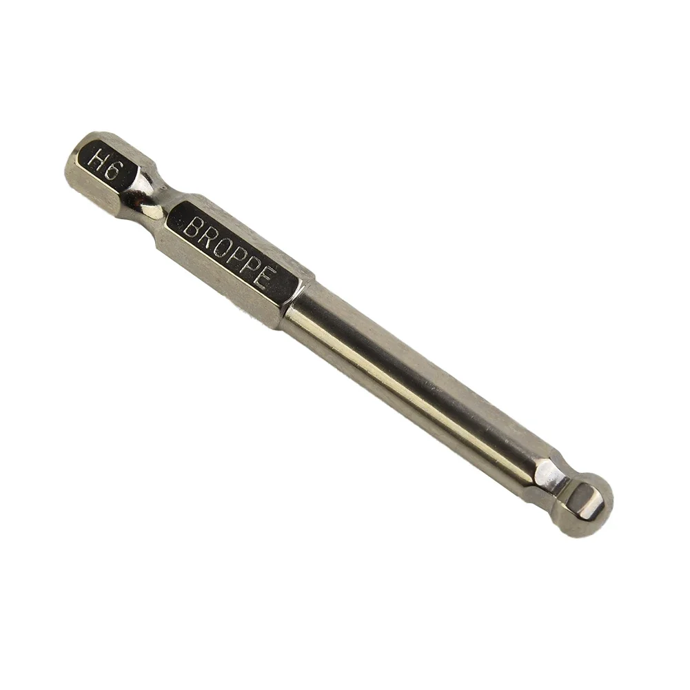 Destornillador hexagonal con extremo de bola portátil de 65mm, broca de controlador magnético hexagonal métrico 5 H3 H4 H5 H6 H8 para herramientas manuales automotrices