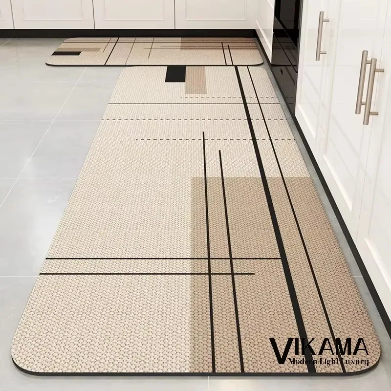 Vikama minimalista luxo tapete banheiro sala de estar quarto entrada decoração anti deslizamento absorção água cozinha tapete