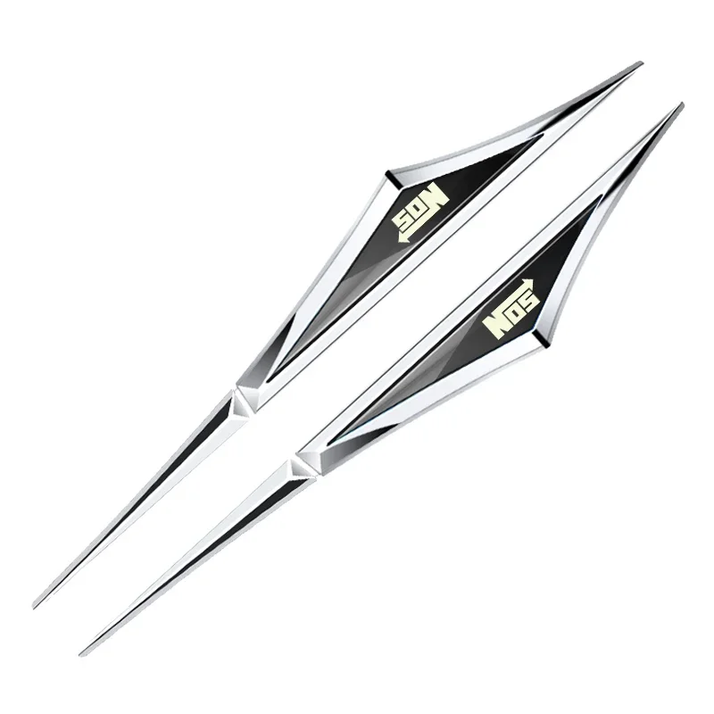 ملصقات سيارة ثلاثية الأبعاد من السبائك ، ملحقات لنظام أكسيد النيتروز ، 2 من ، إكسسوارات السيارة