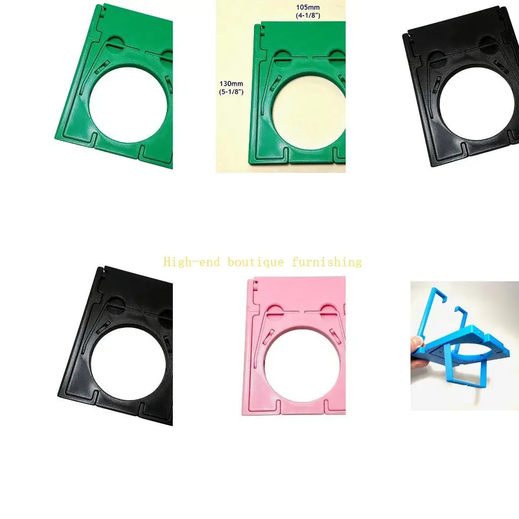 L9NB Travel Drink Holder Phone Stand, Plastic Cup Support Accessory with Panel Design for Seat Side Use and Phone Viewing