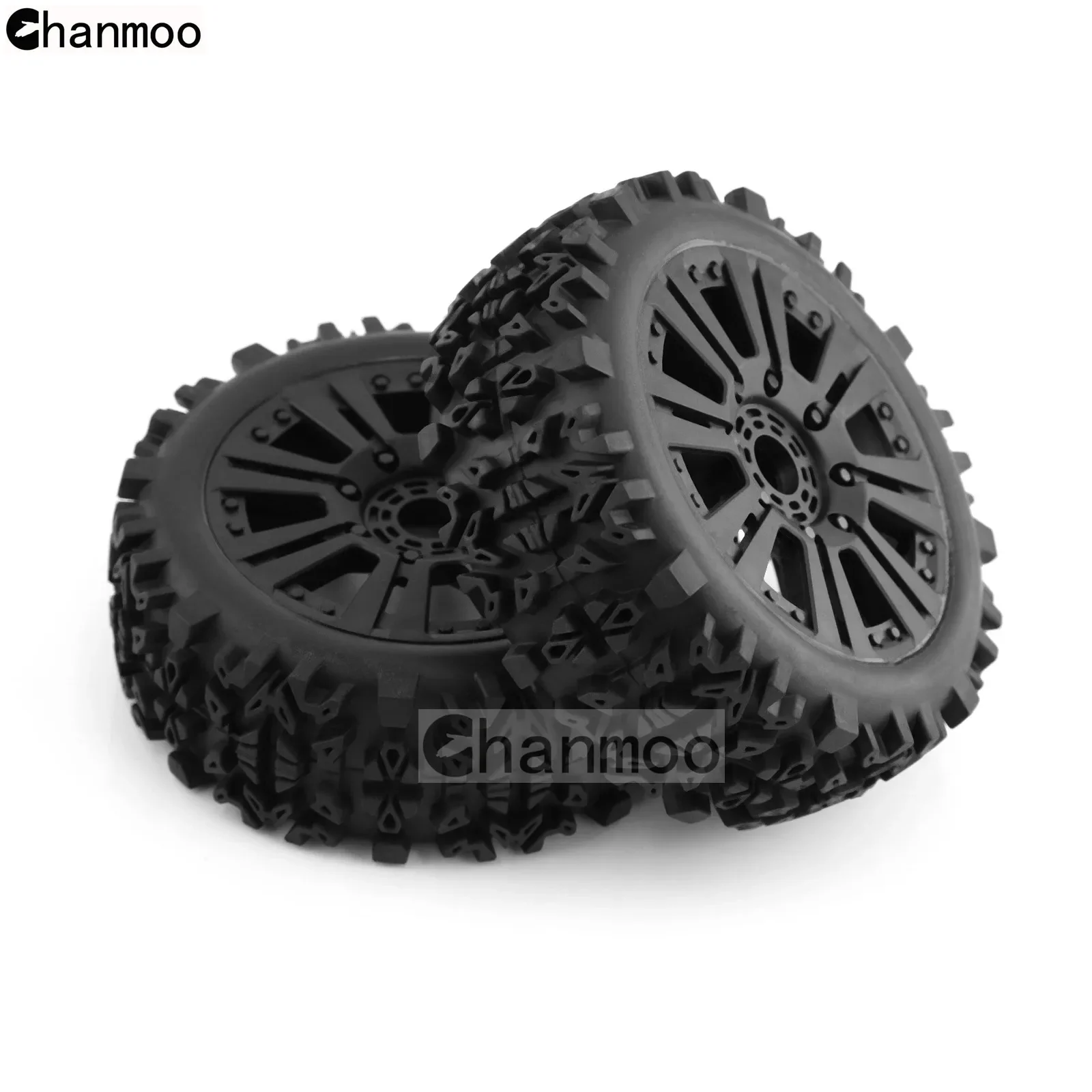 1/8 Off-road Car Tires Buggy Wheels Tyres With 17mm Hex for 1:8 RC Car KYOSHO HPI LOSI HSP GT2 Hobao Redcat Axial Traxxas Vkar