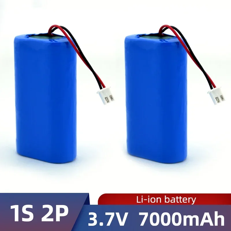 3.7V 1s2p 7000mAh lithium-ion battery 3.7V high-quality high energy density, high discharge ratebattery pack  18650 battery