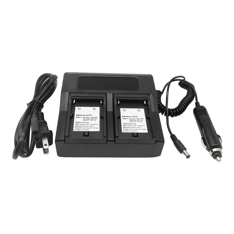 Upgrade CDC68 Dual Charger With LED  For BDC46 BDC46A BDC46B BDC58 BDC70 BT-L2 Surveying Battery