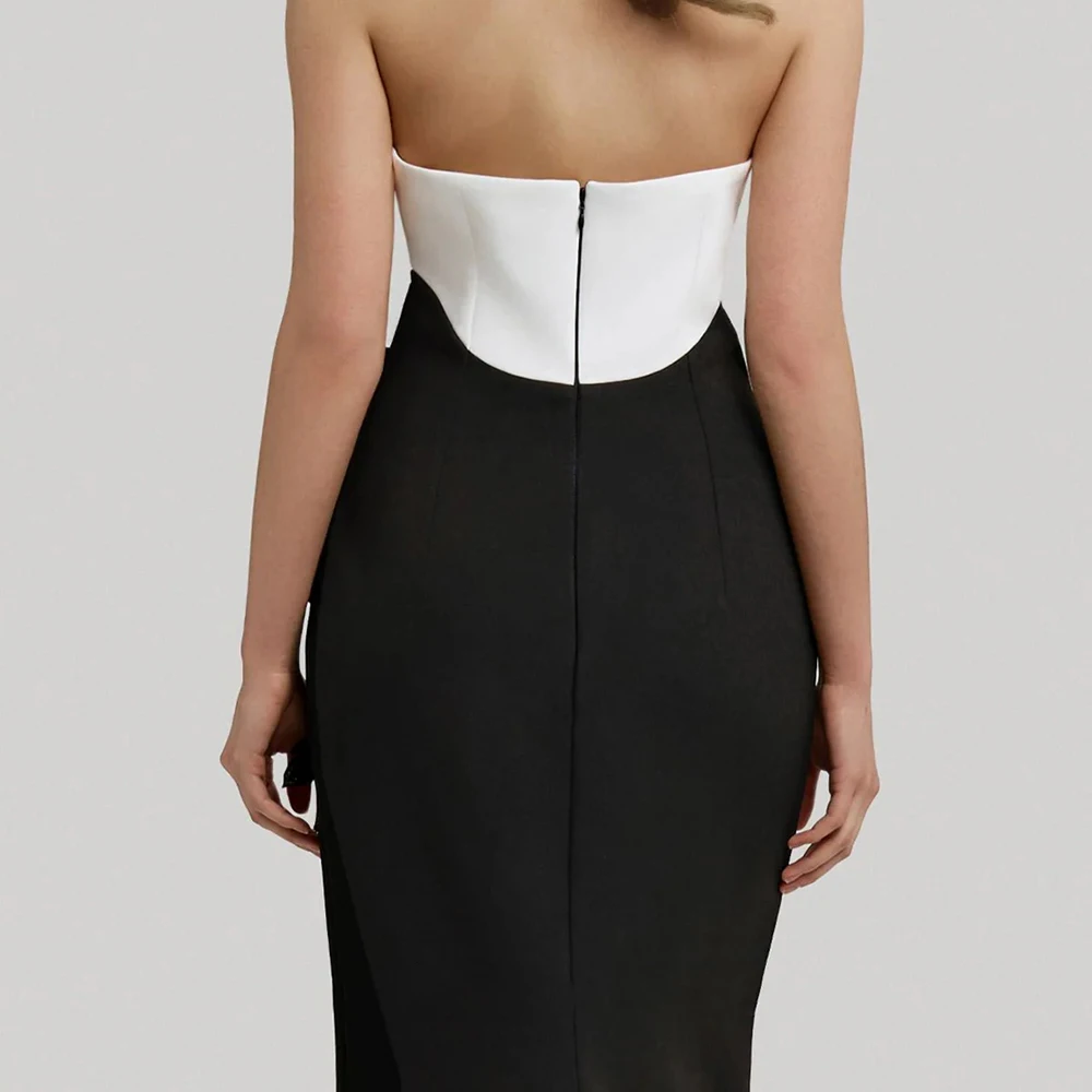 فساتين سهرة حورية البحر مخصصة بطول الأرض بدون حمالات بدون أكمام فستان حفلات موضة الزهور مطرزة بدون ظهر #4